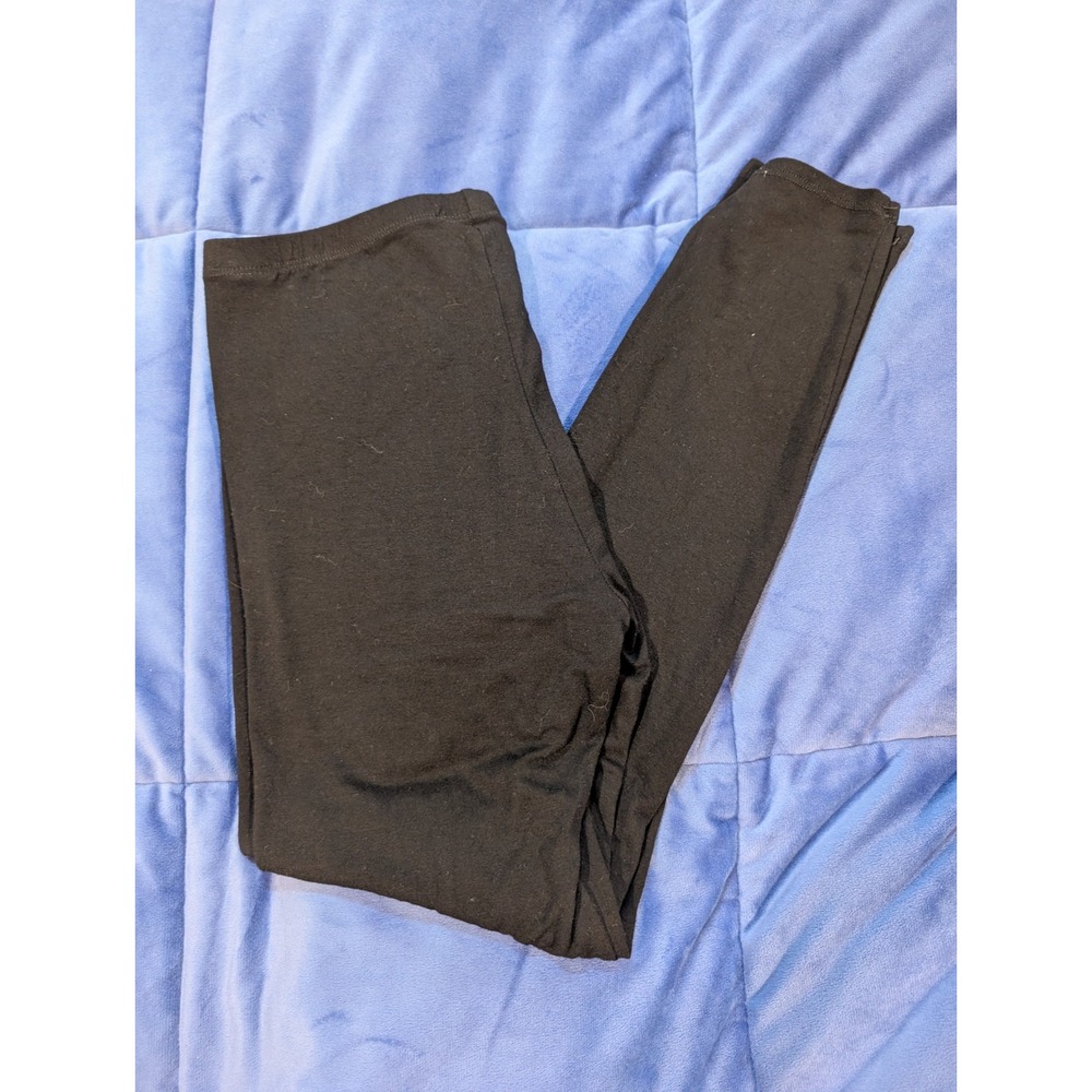 Eileen Fisher Leggings Black Petite Viscose Stretch Slim Leg - Size SP